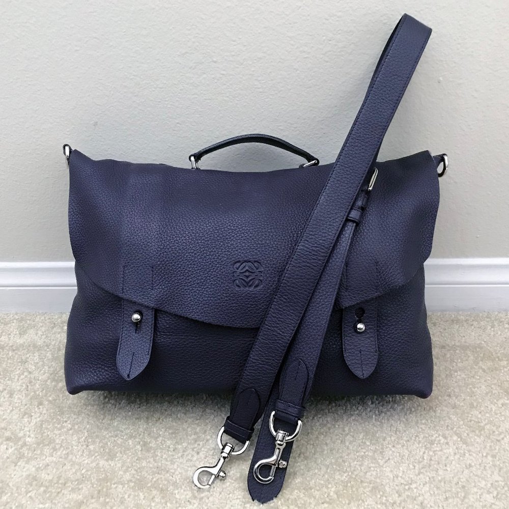Loewe Lorca Leather Satchel Briefcase